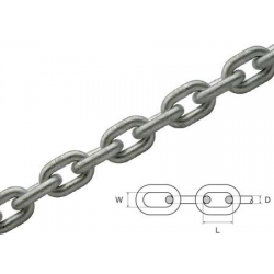 catena calibrata d.6 DIN766 GRADO G40 in acciaio zincato